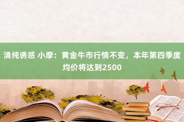 清纯诱惑 小摩：黄金牛市行情不变，本年第四季度均价将达到2500