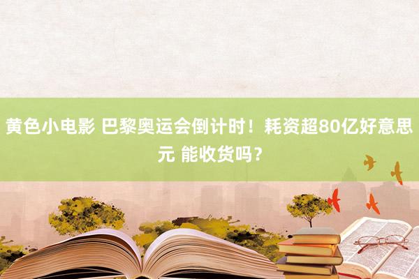 黄色小电影 巴黎奥运会倒计时！耗资超80亿好意思元 能收货吗？