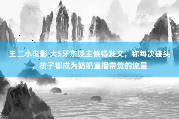 王二小电影 大S牙东谈主倏得发文，称每次碰头，孩子都成为奶奶直播带货的流量