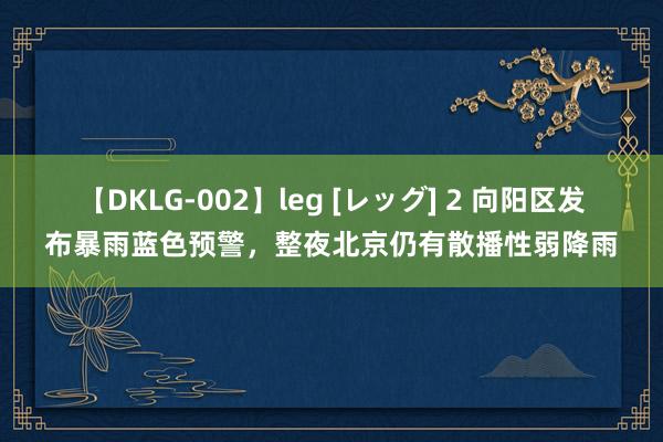 【DKLG-002】leg [レッグ] 2 向阳区发布暴雨蓝色预警，整夜北京仍有散播性弱降雨