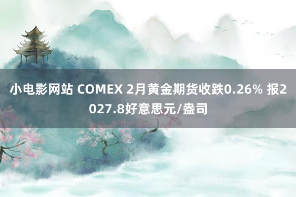 小电影网站 COMEX 2月黄金期货收跌0.26% 报2027.8好意思元/盎司