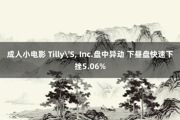 成人小电影 Tilly'S， Inc.盘中异动 下昼盘快速下挫5.06%