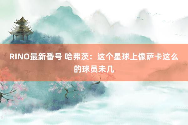 RINO最新番号 哈弗茨：这个星球上像萨卡这么的球员未几