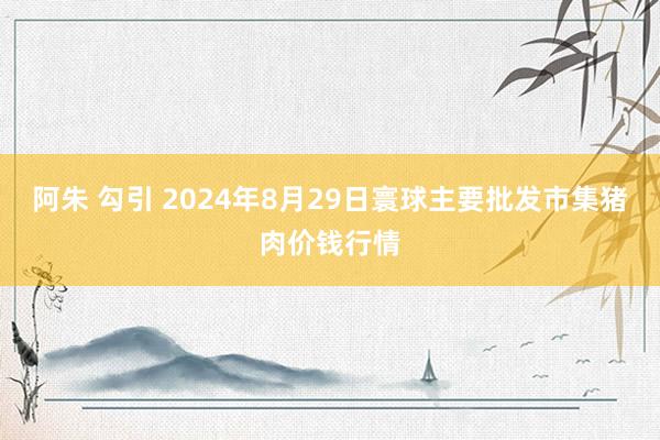 阿朱 勾引 2024年8月29日寰球主要批发市集猪肉价钱行情