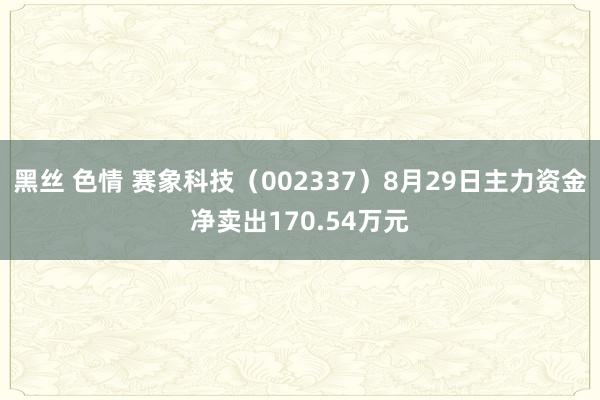 黑丝 色情 赛象科技（002337）8月29日主力资金净卖出170.54万元