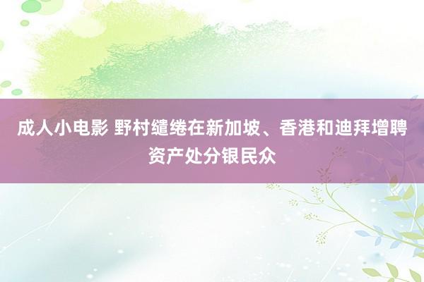 成人小电影 野村缱绻在新加坡、香港和迪拜增聘资产处分银民众