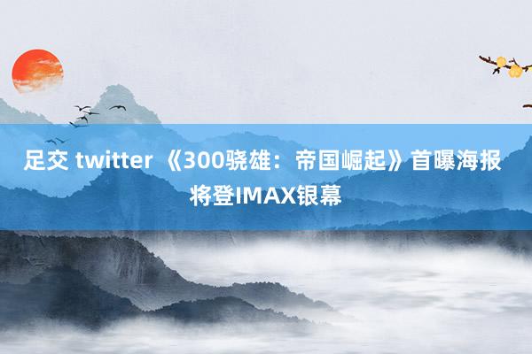 足交 twitter 《300骁雄：帝国崛起》首曝海报 将登IMAX银幕