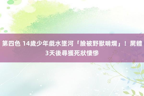 第四色 14歲少年戲水墜河「臉被野獸啃爛」！屍體3天後尋獲　死狀悽慘